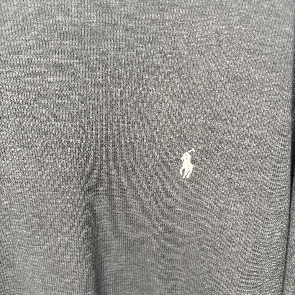 Polo Ralph Lauren Men's XL Sleepwear Shirt Long Sleeve Gray Thermal Comfy Lounge - Picture 2 of 7